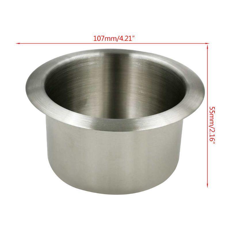 Porte-gobelet universel en acier inoxydable de 55 mm pour voiture, bateau marin, support pour gobelet/bouteille pour intérieur de yacht, canapé