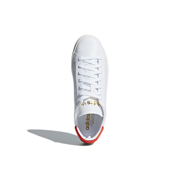 Adidas Originals Court Vantage Comfortable Versatile Durable Low-Top Skate Shoes Unisex Sneakers White Red CQ2566