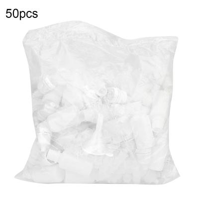50 Stück 10 ml Plastik leere quetschbare Flaschen Augenflüssigkeitsbehälter Tropfer Weiß