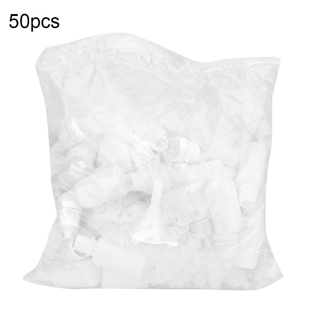 

50Pcs 10ml Plastic Empty Squeezable Bottles Eye Liquid Drop Container Dropper White