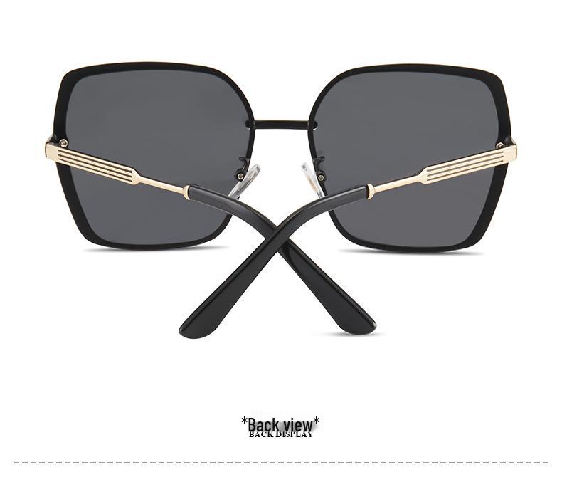 New Women's Polarized Sunglasses - Fashionable European and American Street Style Metal Trend