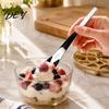 Daily Use Serving Spoon 304 Stainless Steel Ice Cream Spoon, Multi-Purpose Dessert Scraper Small Metal for Yogurt Jam Oatmeal, Dishwasher Safe Kitchen