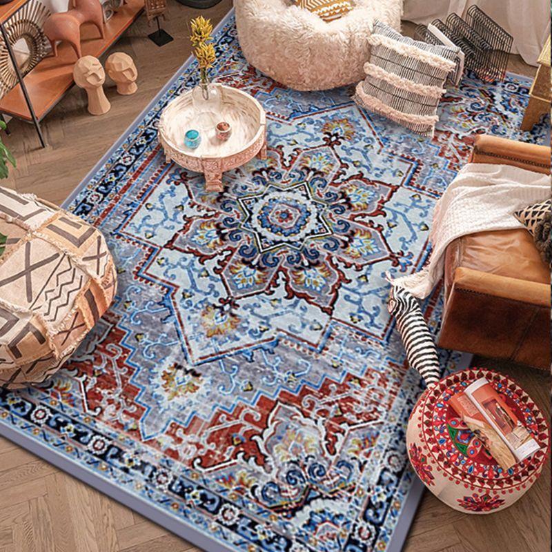 

Retro Home Antiskid Carpet for Living Room Fluffy Bedroom Decoration Rug Foldable Sofa Table Mat Machine Washable Customizable 80*120cm