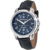 Maserati Successo Series Men's Quartz Watch Blue Leather 50m Water Resistant 44mm Analog Business R8851121003