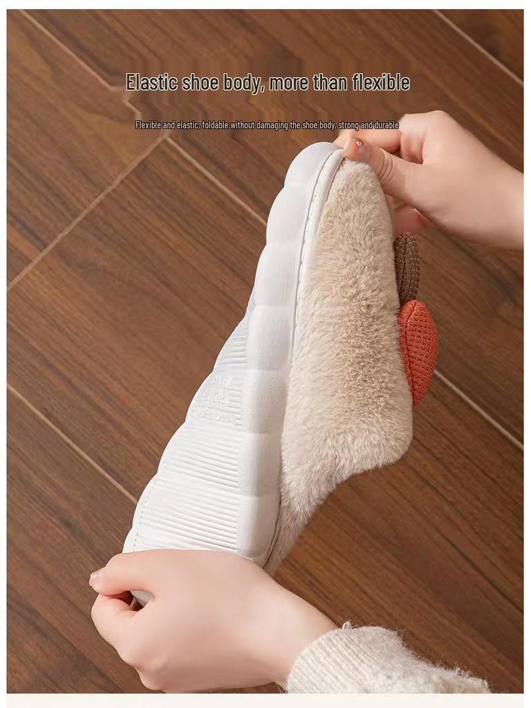 Women's & Men's Non-Slip Furry Indoor Winter Slippers