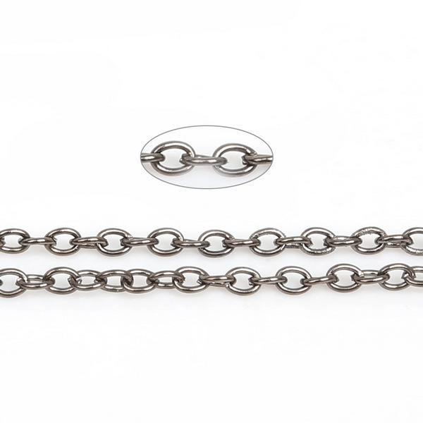 Handmade 5m Pearl Earrings DIY Accessory Chain with O-Rings and Extender