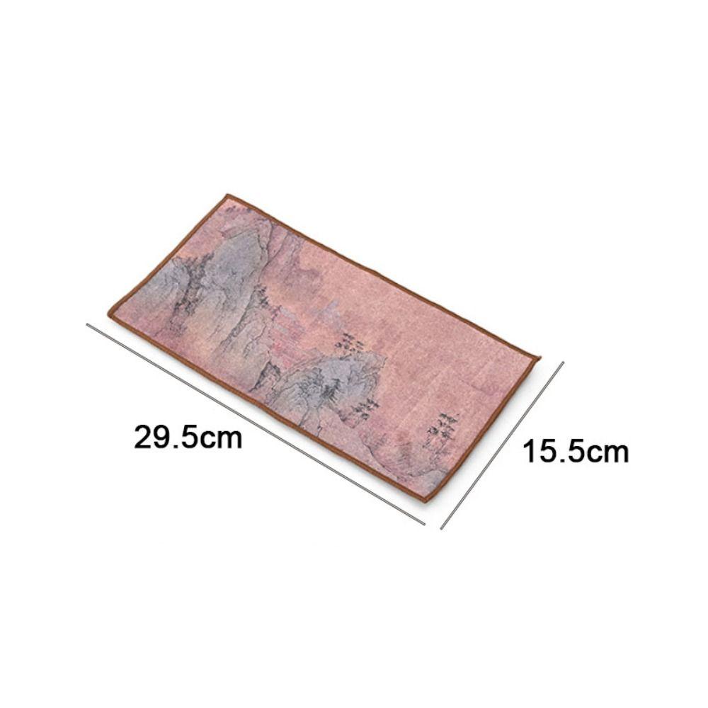 Table Mat Tea Cloth Thickened Tea Napkin Tea Art Chinese Painted Tea Towel  Cleaning Tool