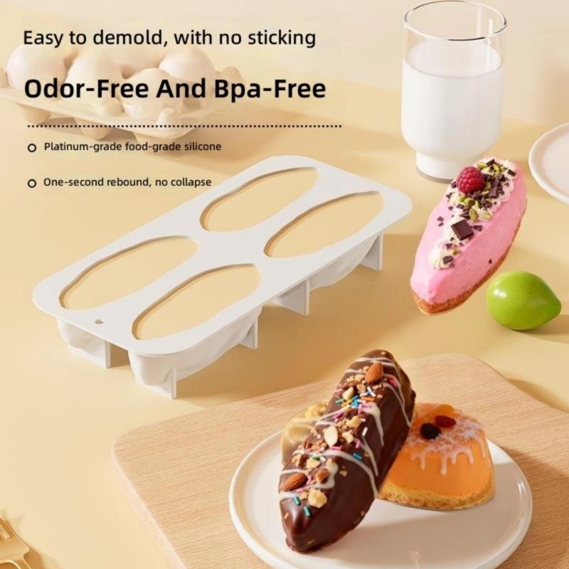 4 Cavity Pistachios Nut Shape Silicone Molds For Baking Perfect Chiffon Cakes And Chocolate Dessert Mousses Soap Making