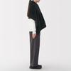 MUJI Cape Chaude en Polyester Recyclé Boa, Adulte Mixte, DDD11A5A, Noir, 45 x 160cm