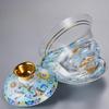 135ml Enamel Colored Three Piece Lid Bowl Single High-end Large Tea Bowl Thickened Anti Scalding Kung Fu Tea Set