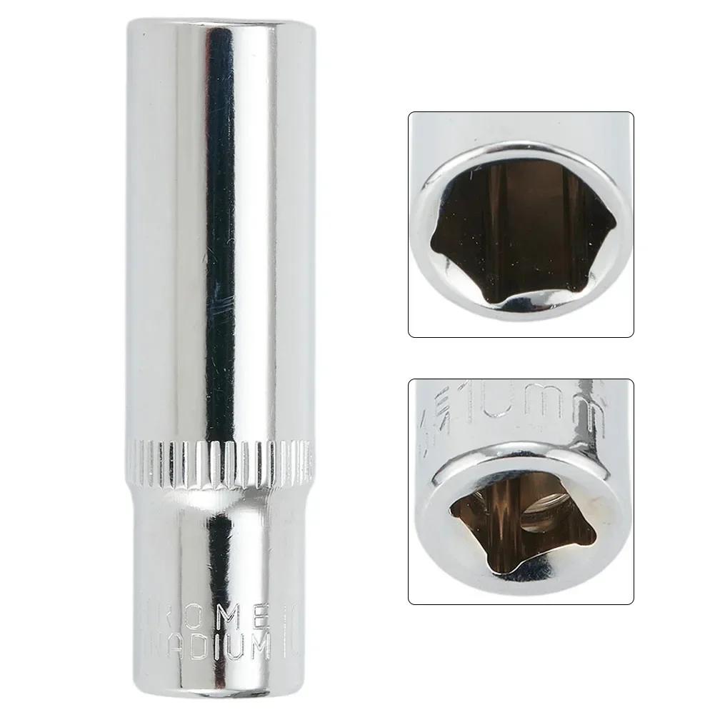 1/4 Inch Drive 10mm Hexagon Socket Wrenches Deep Sockets For  Drivers