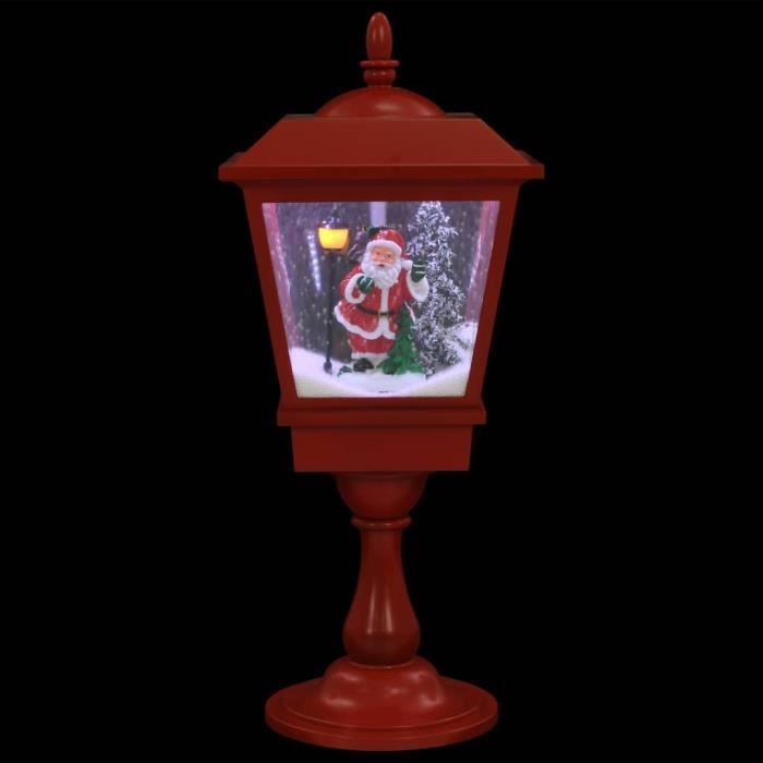 VidaXL Lampe de piédestal de Noël avec Père Noël 64 cm LED