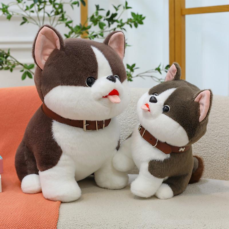 Dog Collar Cute Plush Toy Cartoon Doll Girls Children Birthday Festival Gift