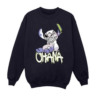 Womens/Ladies Lilo And Stitch Ohana Graffiti Sweatshirt