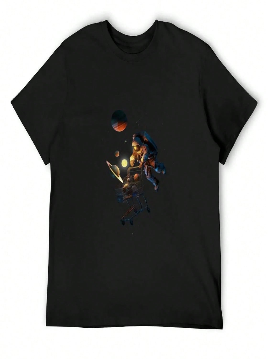 Space Cart T-Shirt Plus Sizes Funny Costumes Blanks Anime Figures Shirts unisex Graphic S разноцветный
