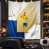 Wall Hanging Tapestry Cristiano Ronaldo Print Cloth for Living Room Bedroom Home Decor