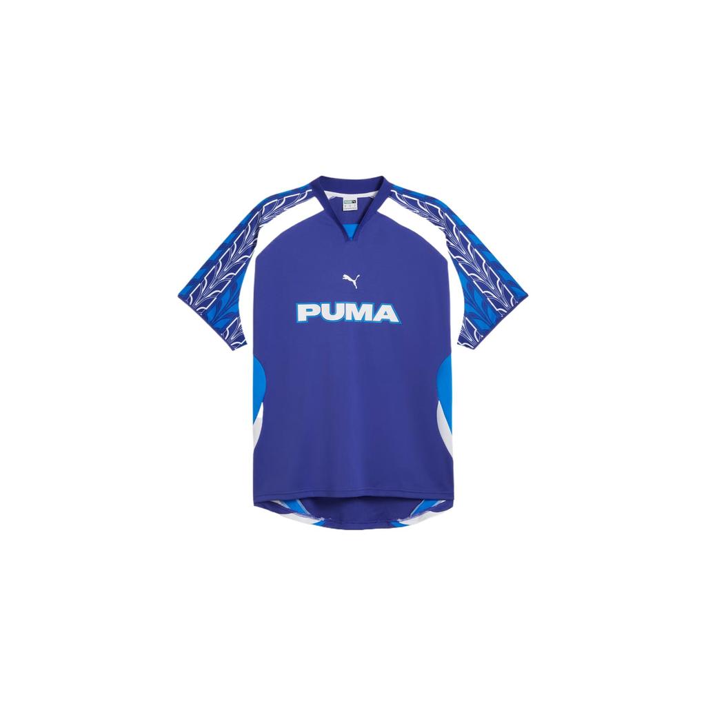 Puma Relaxed Football Jersey Drycell Comfortable Versatile Soft Fashion Short Sleeve Unisex tops Blue Purple 628416-27