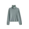 Everture Women's Korean Loose Fit Wool Long-Sleeve Turtleneck Top for Winter