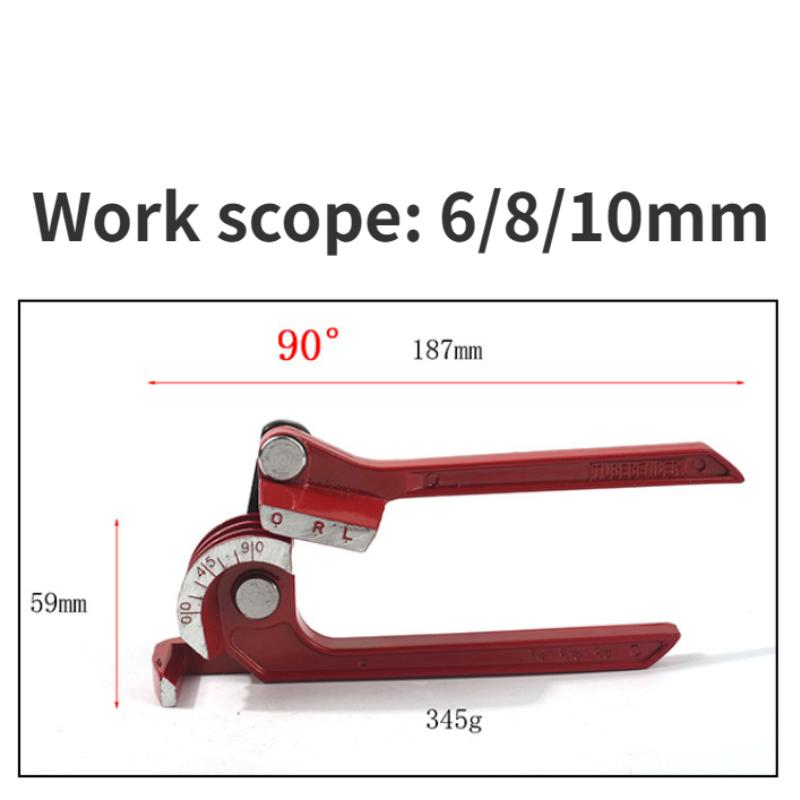 

ALLSOME 1/4 5/16 3/8 Трубогиб ручной для тормозных трубок, роликовый, для медных трубок