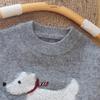 Little Lamb Kinderkaschmirpullover - Cartoon-Hund-Design, Winter Rundhals, Verdickt für Wärme