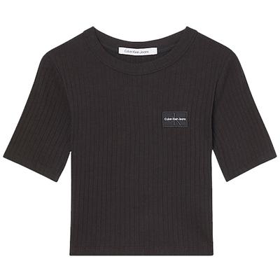 Slim Fit Pullover Short Sleeve T-Shirt Women Tops Black J20J219895BEH-CK-BLACK