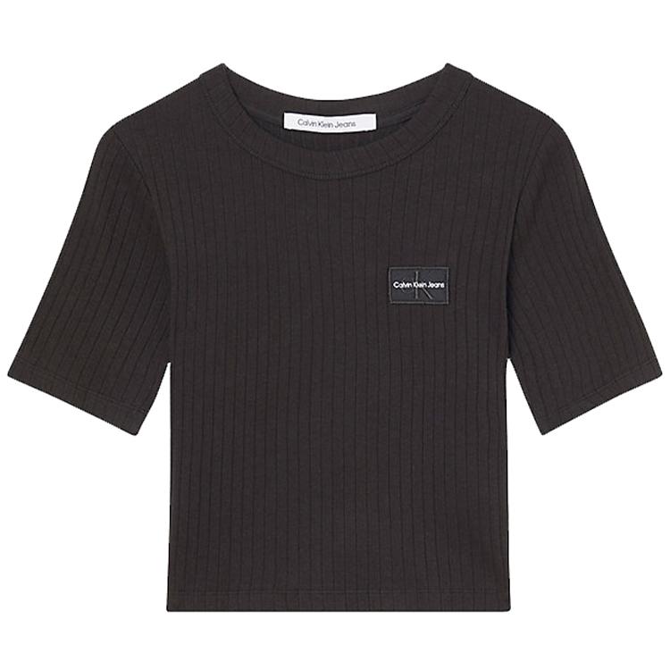 

Calvin Klein Приталенная футболка-пуловер с коротким рукавом Женские топы Черный J20J219895BEH-CK-BLACK M