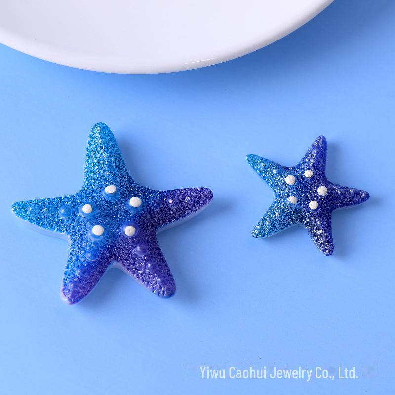 

Подвеска-серьга в виде красочной морской звезды из смолы с градиентом в морском стиле Small