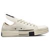 Rick Owens x Converse DRKSHDW DRKSTAR Chuck 70 Low Egret Unisex Sneaker Weiß Schwarz A00134C