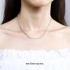 925 Sterling Silver Chopin Necklace Chain for Women & Men - Simple Clavicle Design