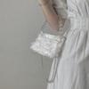 IELGY retro one-shouldered fairy bag summer gentle fairy bag mini pearl chain bucket bag