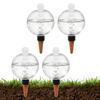 Plant Watering Bulbs 4pcs 500ml Clear Automatic Water Globes Drip Irrigation Device with Lid for Potted Succulents Vacation