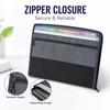 Accordion File Folder for Students, 13-Pocket Expanding with Zipper, Large Capacity Multi-Layer Document Storage Bag