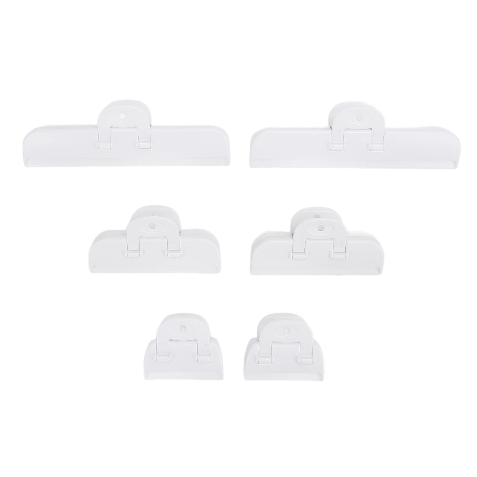 

6 шт. зажимы для пакетов пластиковые пищевые зажимы прочные противоскользящие зажимы для закусочных пакетов для дома