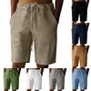 Men's Cotton Linen Casual Shorts Men's Fashionable Beach Shorts