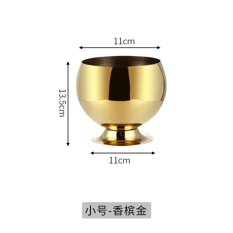Nordic Portable Ice Bucket Bar KTV Stainless Steel Ice Bucket Ice Cube Bucket Champagne Red Wine Cooling Bucket Beer Barrel