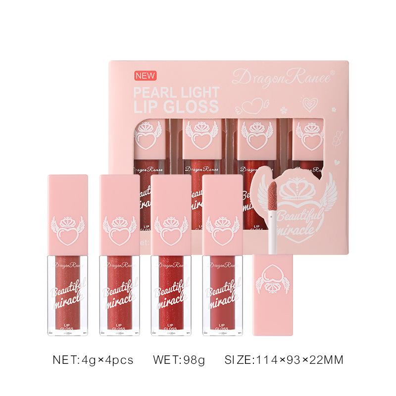 Lesk na rty Mirror Glass Nude Color Hydratační bělící lesk na rty Roztomilá sada