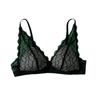 Triangle Cup Lace Wireless Bra - 100% Mulberry Silk, Sexy & Lightweight for Summer