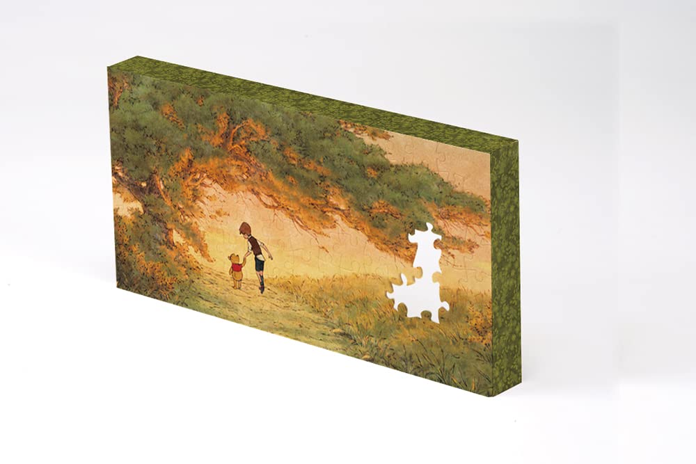 Yanoman 120-Piece Jigsaw Puzzle, Canvas Puzzle, Disney Winnie the Pooh (22.3 x 11 x 2 cm), 2304-14, with Wall Hanging Parts