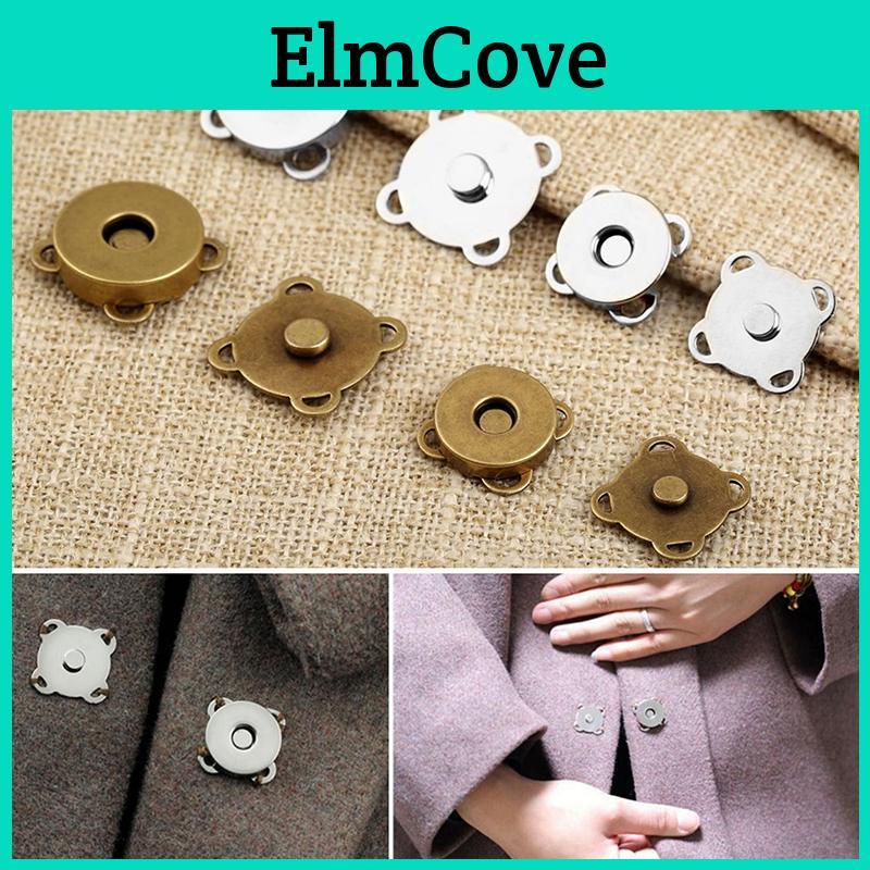 Bags Buttons Magnetic Magnet 10sets Automatic Adsorption Buckle Metal Buttons