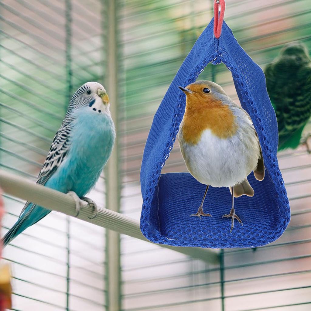 Breathable Mesh Pet Bird     Hammock Bed Hamster House Cage Toy (Pink)