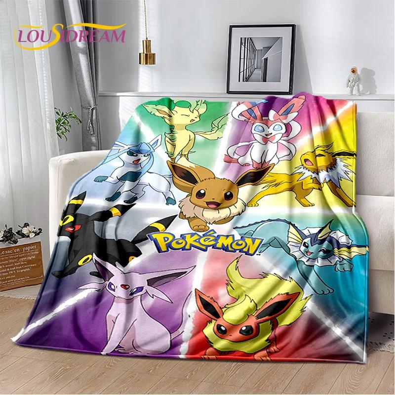 Japanese Pokemon Cute Cartoon Soft Flannel Blankets,Throw Blanket Comfortable Blanket for Picnic Beds Sofa Home Bedroom Kids