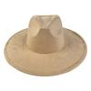 Artificial Suede Western Cowboy Hat Mujer Style Felt Jazz Hats New Roll Brim Cowgirl Cap  Men Women