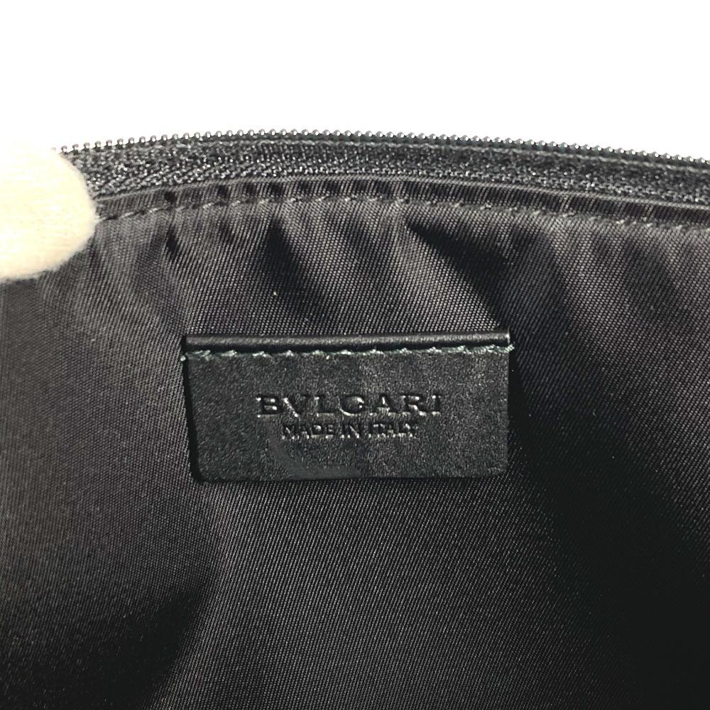 BVLGARI Logo S.Bulgari Bag Pouch Cluch Bag Clutch bag PVC/Leather gray/pink