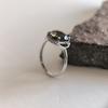Серебряное кольцо с натуральным раухтопазом (дымчатым кварцем) 3.425ct, вес изделия 2,38 гр (2207276)