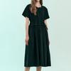 Maxza Ruffle Shirring String Loose Fit Long Dress Zc08qp501on