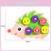 Wooden Animal Hedgehog Stringing Game Kid Hand Eye Coordination Educational Toy For Parent Child Interaction