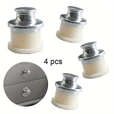 4pcs Cabinet Knob Bouncing Design Multi-purpose Zinc Alloy Home Furniture Door Pulls Household Universal Cabinet Knob Furniture Hardware