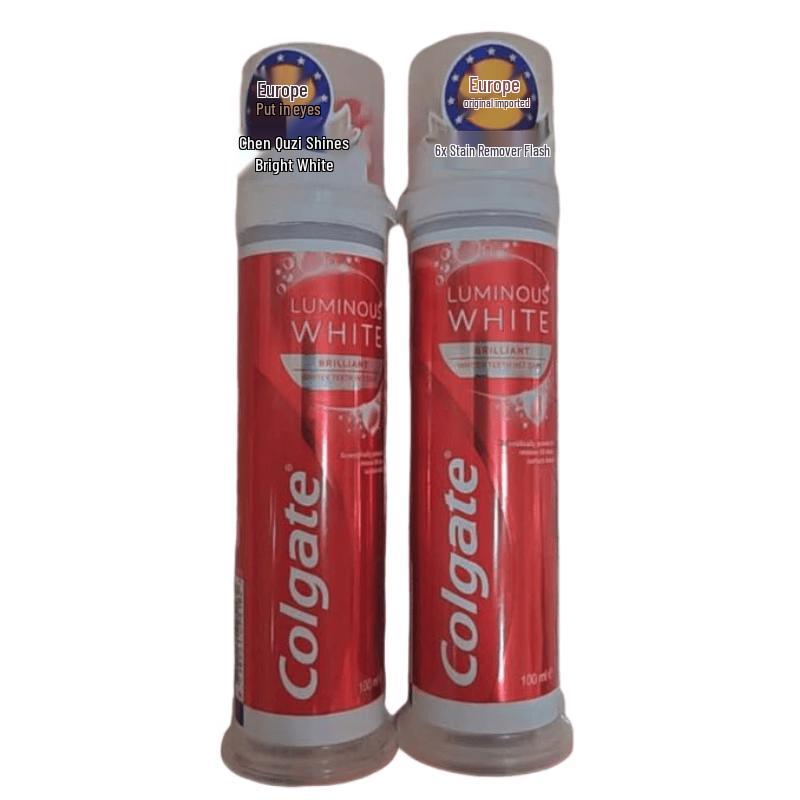 Colgate Luminous White Stain Removal Pump Toothpaste (2 x 100ml)