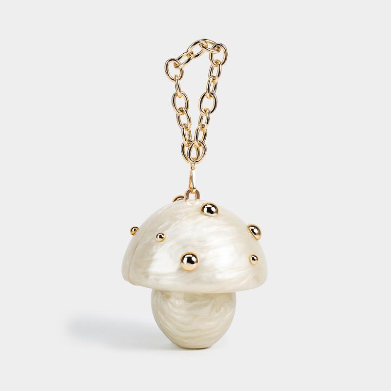 Handbag Crossbody Bag Clutch Evening Acrylic Shoulder Fashion New Mushroom-shaped Wedding Pouch In Luxury Handbags Women