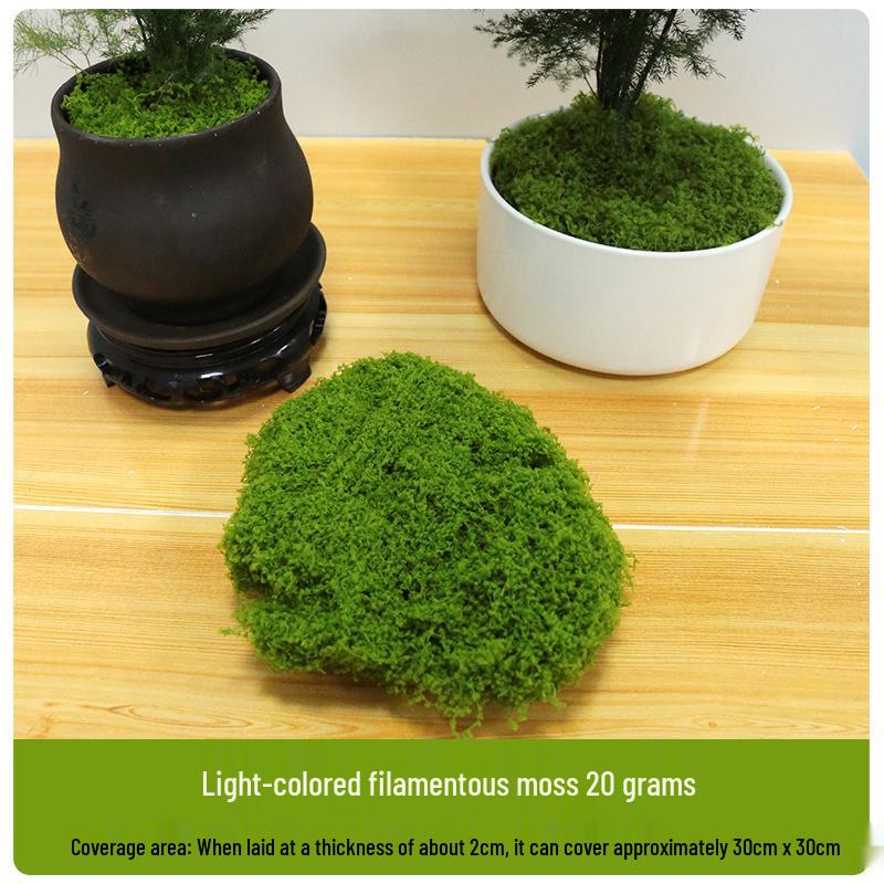 Artificial Moss Silk Grass Lawn for Landscaping and Decoration